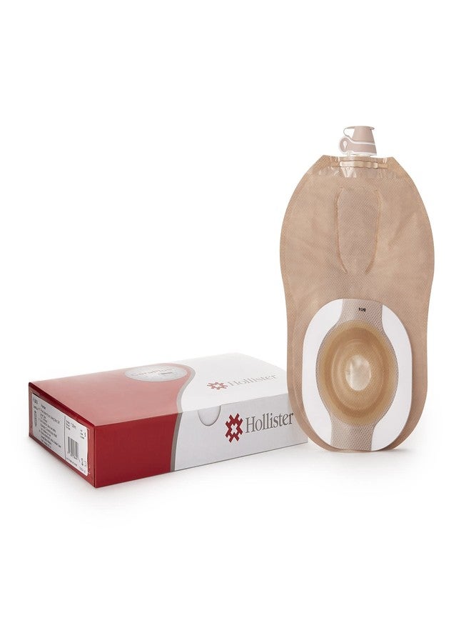 ceraplus Hollister 8414 CeraPlus Soft Convex 1-Piece 9” Urostomy Pouching System, Pre-Sized 1” Opening, Beige with Viewing Option, 5 Pack - Image 1